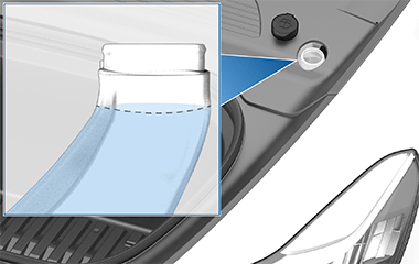 罐盖,放大显示目标加注量。